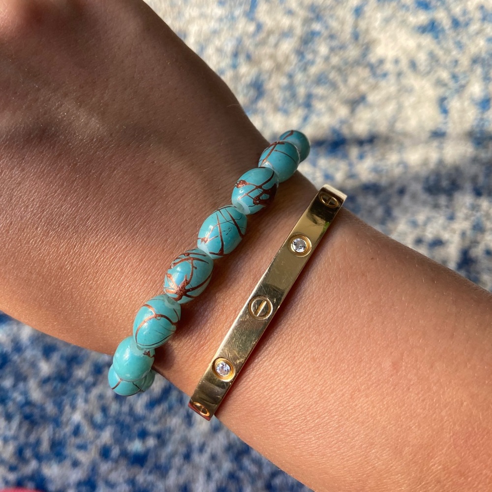 Various Stone Beaded Bracelet